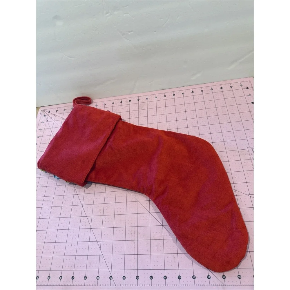 Large Red‎ Stocking with Colorful Bells